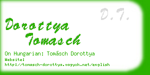dorottya tomasch business card